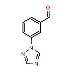 Chemical structure of 3-(1,2,4-Triazol-1-yl)benzaldehyde , CAS 868755-54-8, AChemBlock U135536