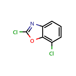 Chemical structure of 2,7-Dichlorobenzoxazole , CAS 86691-34-1, AChemBlock U135546