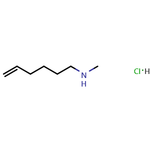 Chemical structure of N-Methyl-5-hexen-1-amine hydrochloride , CAS 862175-17-5, AChemBlock U135563
