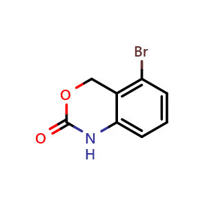 Chemical structure of 5-Bromo-1H-benzo[d][1,3]oxazin-2(4H)-one , CAS 861106-93-6, AChemBlock U135569