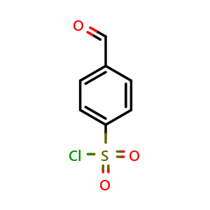 Chemical structure of 4-Formylbenzenesulfonyl Chloride , CAS 85822-16-8, AChemBlock U135581