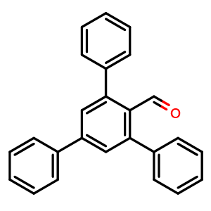 Chemical structure of 5'-Phenyl-[1,1':3',1''-terphenyl]-2'-carbaldehyde , CAS 85390-98-3, AChemBlock U135609