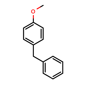 Chemical structure of 4-Methoxydiphenylmethane , CAS 834-14-0, AChemBlock U135685