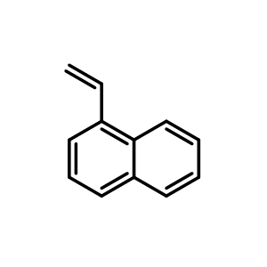 Chemical structure of 1-Vinylnaphthalene , CAS 826-74-4, AChemBlock U135700