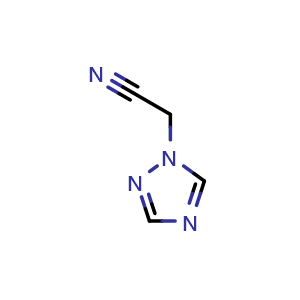 Chemical structure of 2-(1,2,4-Triazol-1-yl)acetonitrile , CAS 81606-79-3, AChemBlock U135715