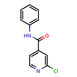 Chemical structure of 2-Chloro-N-phenylisonicotinamide , CAS 80194-83-8, AChemBlock U135748