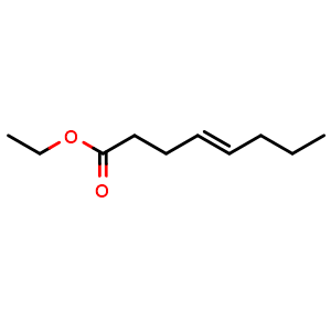 Chemical structure of Ethyl (E)-4-Octenoate , CAS 78989-37-4, AChemBlock U135773
