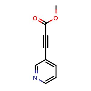 Chemical structure of Methyl 3-(3-Pyridyl)propiolate , CAS 78584-30-2, AChemBlock U135782