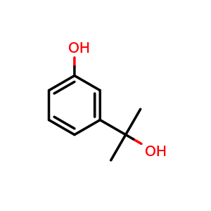 Chemical structure of 3-(2-Hydroxy-2-propyl)phenol , CAS 7765-97-1, AChemBlock U135792