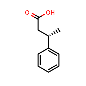 Chemical structure of (S)-3-Phenylbutyric acid , CAS 772-15-6, AChemBlock U135809