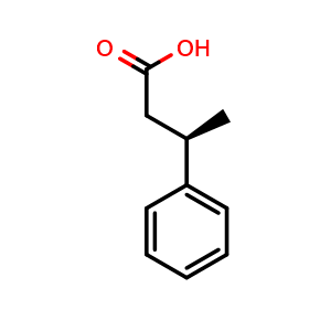 Chemical structure of (R)-3-Phenylbutyric acid , CAS 772-14-5, AChemBlock U135810
