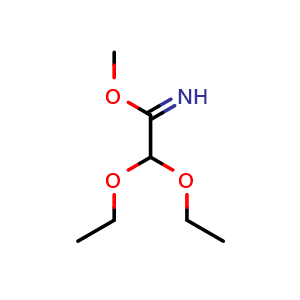 Chemical structure of Methyl 2,2-Diethoxyacetimidate , CAS 76742-48-8, AChemBlock U135829