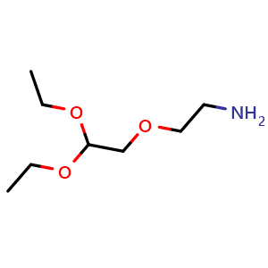 Chemical structure of 2-(2,2-Diethoxyethoxy)ethanamine , CAS 76534-71-9, AChemBlock U135841