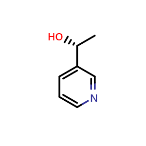 Chemical structure of (R)-1-(3-Pyridyl)ethanol , CAS 7606-26-0, AChemBlock U135851