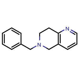 Chemical structure of 6-Benzyl-5,6,7,8-tetrahydro-1,6-naphthyridine , CAS 75510-02-0, AChemBlock U135868