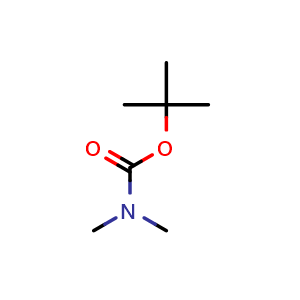 Chemical structure of tert-Butyl dimethylcarbamate , CAS 7541-17-5, AChemBlock U135874