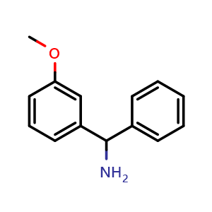 Chemical structure of 3-Methoxybenzhydrylamine , CAS 752924-21-3, AChemBlock U135881