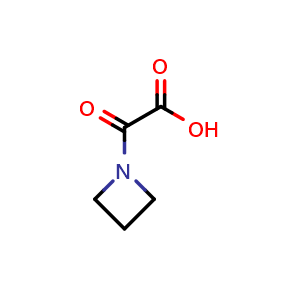 Chemical structure of 2-(1-Azetidinyl)-2-oxoacetic acid , CAS 749177-98-8, AChemBlock U135890
