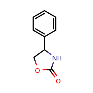 Chemical structure of 4-Phenyloxazolidin-2-one , CAS 7480-32-2, AChemBlock U135896