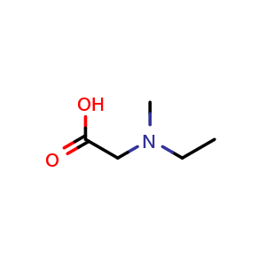 Chemical structure of 2-(Ethyl(methyl)amino)acetic acid , CAS 740792-70-5, AChemBlock U135924