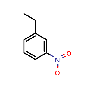 Chemical structure of 1-ethyl-3-nitrobenzene , CAS 7369-50-8, AChemBlock U135935
