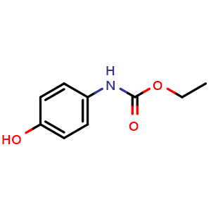 Chemical structure of Ethyl 4-hydroxyphenylcarbamate , CAS 7159-95-7, AChemBlock U135991
