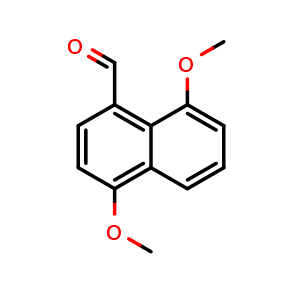 Chemical structure of 4,8-dimethoxy-1-naphthaldehyde , CAS 69833-11-0, AChemBlock U136036
