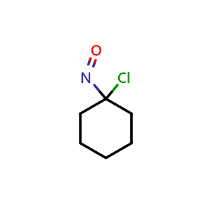 Chemical structure of 1-Chloro-1-nitrosocyclohexane , CAS 695-64-7, AChemBlock U136044