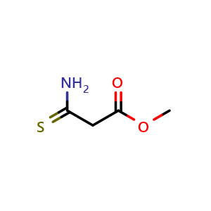 Chemical structure of Methyl 3-Amino-3-thioxopropanoate , CAS 689-09-8, AChemBlock U136061