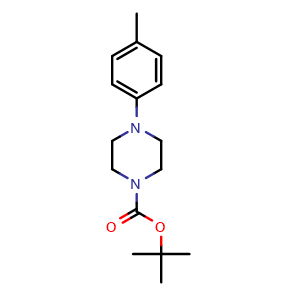Chemical structure of 1-Boc-4-(4-methylphenyl)piperazine , CAS 681482-19-9, AChemBlock U136077