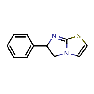 Chemical structure of 6-Phenyl-5,6-dihydroimidazo[2,1-b]thiazole , CAS 6649-73-6, AChemBlock U136137