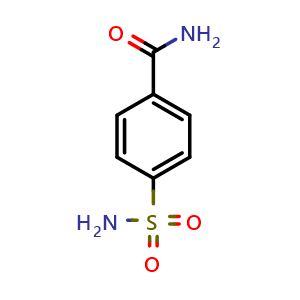 Chemical structure of 4-sulfamoylbenzamide , CAS 6306-24-7, AChemBlock U136254