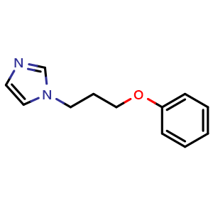 Chemical structure of 1-(3-Phenoxypropyl)imidazole , CAS 62838-60-2, AChemBlock U136262