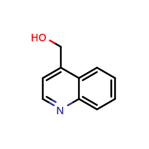 Chemical structure of 4-(Hydroxymethyl)quinoline , CAS 6281-32-9, AChemBlock U136266