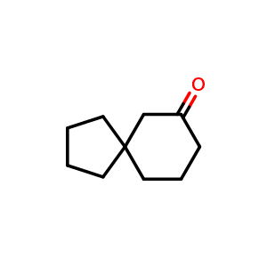 Chemical structure of spiro[4.5]decan-7-one , CAS 62788-60-7, AChemBlock U136267