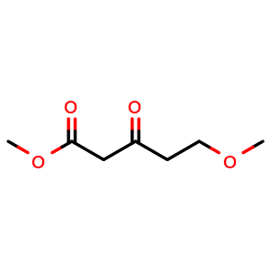 Chemical structure of Methyl 5-Methoxy-3-oxovalerate , CAS 62462-05-9, AChemBlock U136283
