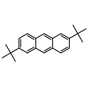 Chemical structure of 2,6-Di-tert-butylanthracene , CAS 62375-58-0, AChemBlock U136287
