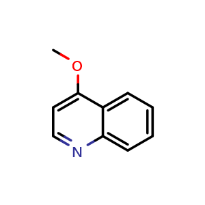 Chemical structure of 4-Methoxyquinoline , CAS 607-31-8, AChemBlock U136335