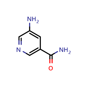 Chemical structure of 5-Aminonicotinamide , CAS 60524-14-3, AChemBlock U136349
