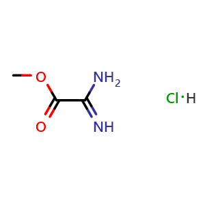 Chemical structure of Methyl 2-Amino-2-iminoacetate hydrochloride , CAS 60189-97-1, AChemBlock U136353