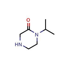 Chemical structure of 1-Isopropylpiperazin-2-one , CAS 59702-10-2, AChemBlock U136366