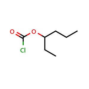 Chemical structure of 3-Hexyl Chloroformate , CAS 58906-62-0, AChemBlock U136390