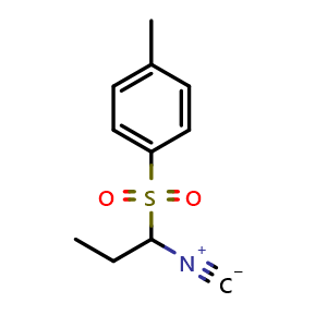 Chemical structure of 1-((1-isocyanopropyl)sulfonyl)-4-methylbenzene , CAS 58379-81-0, AChemBlock U136409