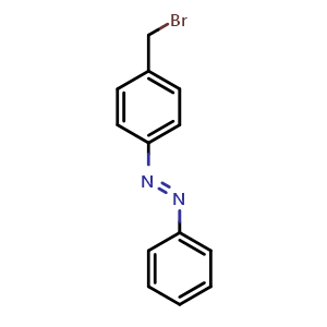 Chemical structure of 4-(Bromomethyl)azobenzene , CAS 57340-21-3, AChemBlock U136461
