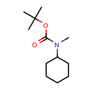 Chemical structure of tert-Butyl cyclohexylmethylcarbamate , CAS 56700-67-5, AChemBlock U136486