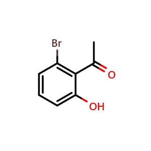 Chemical structure of 6'-Bromo-2'-hydroxyacetophenone , CAS 55736-69-1, AChemBlock U136518