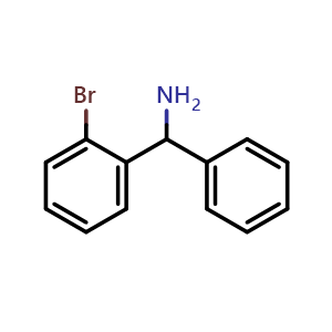 Chemical structure of alpha-(2-Bromophenyl)benzylamine , CAS 55095-15-3, AChemBlock U136538