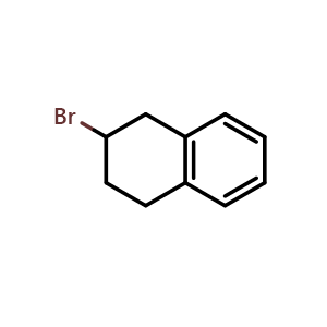Chemical structure of 2-bromotetralin , CAS 54753-94-5, AChemBlock U136543