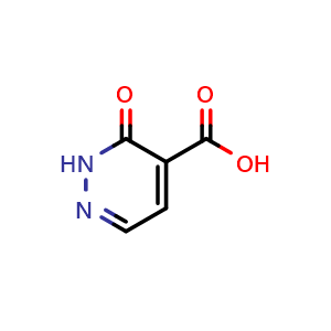 Chemical structure of 3-Oxo-2,3-dihydropyridazine-4-carboxylic acid , CAS 54404-06-7, AChemBlock U136559