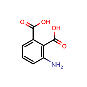 Chemical structure of 3-Aminophthalic acid , CAS 5434-20-8, AChemBlock U136562